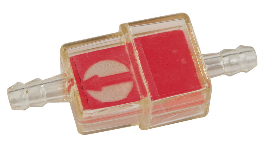 Filtro benzina rettangolare Ø 6mm rosso C4 420007
