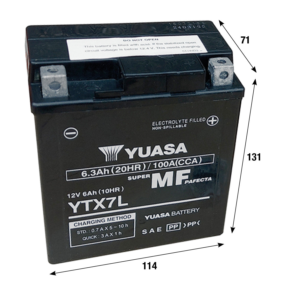 Batteria al gel Yuasa YTX7L-FA APRILIA DERBI GARELLI HONDA MALAGUTI VESPA 121035