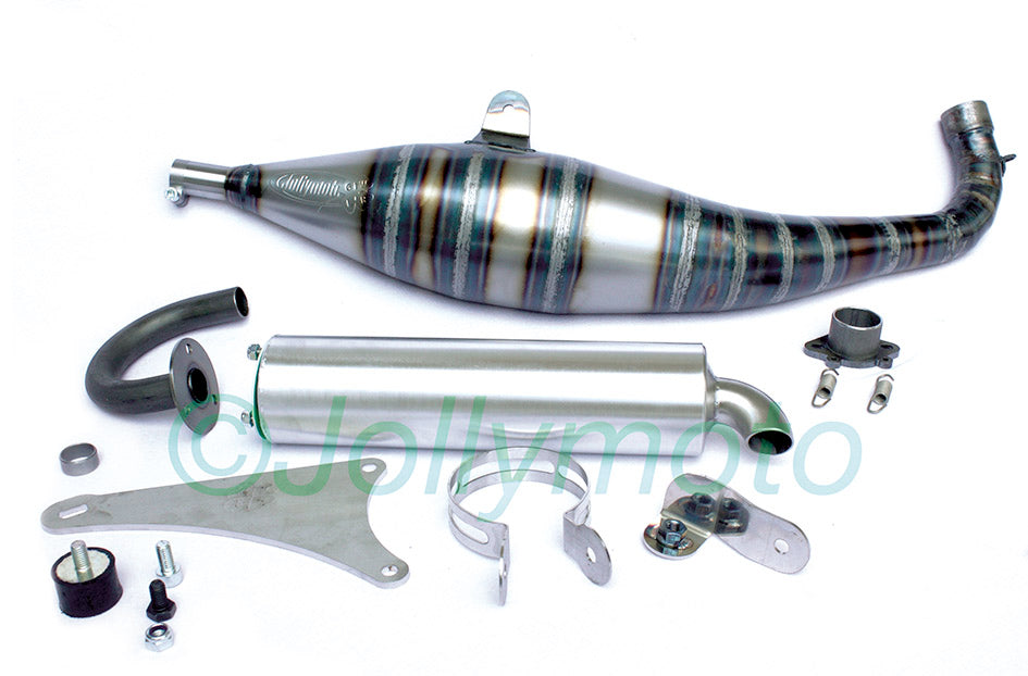 Marmitta Jollymoto Mbk Nitro 86cc.Accelerazione APRILIA ATALA BENELLI M86AC-B85