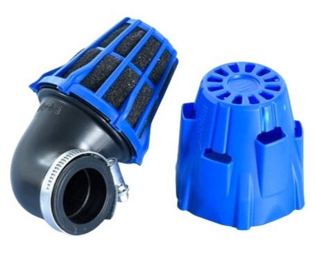 Air box scooter blu Ø 46 / 90° Polini 2030185