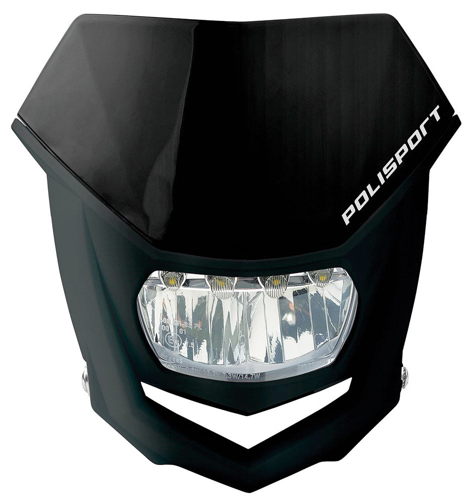 Maschera faro Polisport Halo Led nera 400032