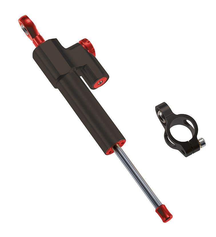 Ammortizzatore di sterzo nero mat moto Top4 504016