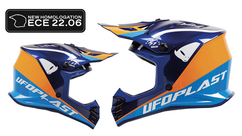 Casco Ufo Plast bambino Korey blu/bianco, Taglia S (47/48 cm) 441012.S