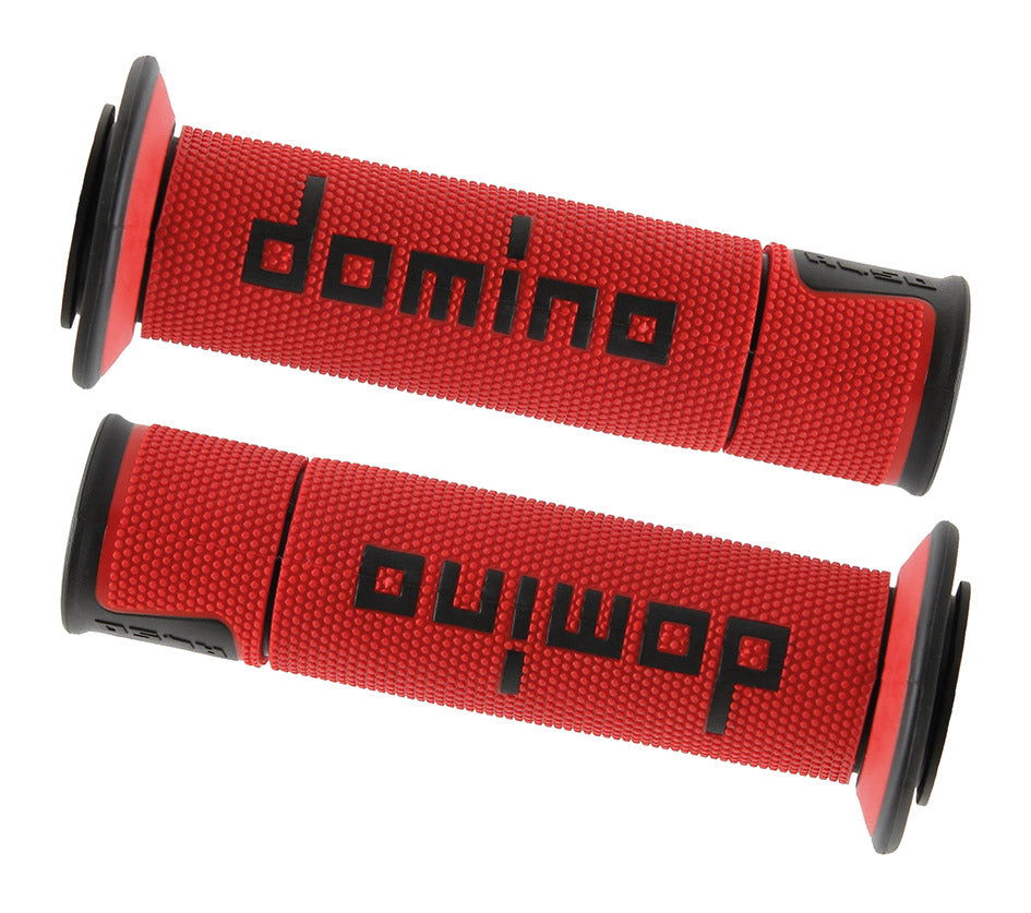 Manopole Domino A450 rosso/nero GRIPS 077