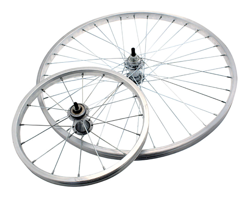 Ruota post. MTB 20X1,75 acciaio con perno 5/6 v. 28 raggi X4 700271