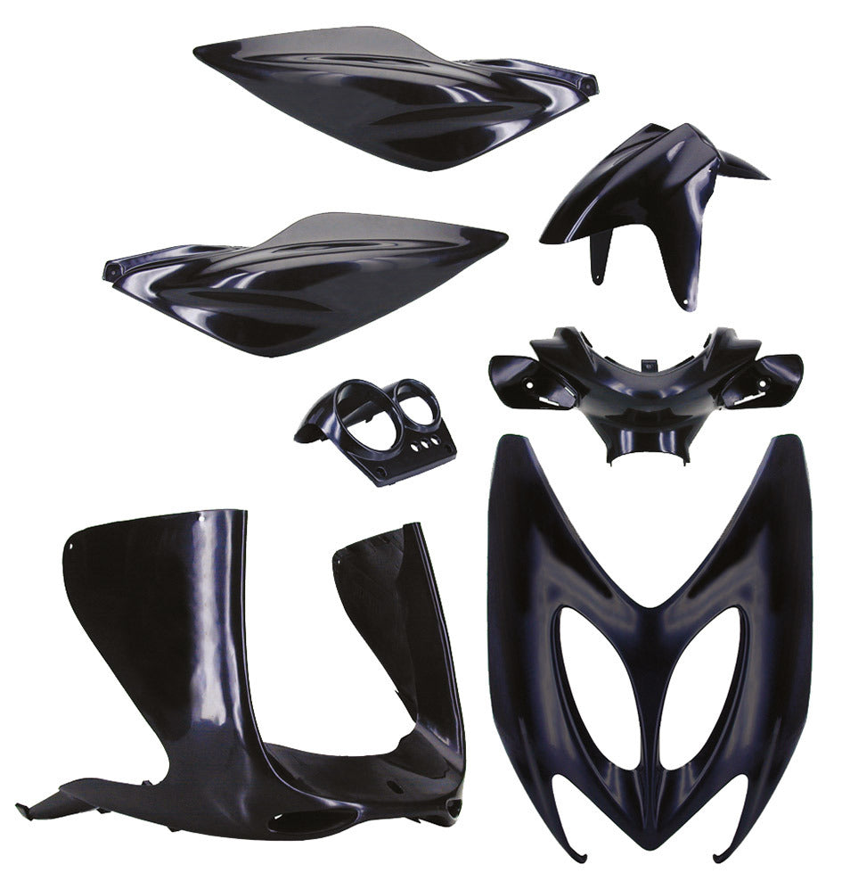 Kit carene nere Nitro, Aerox ('97/'12) (7 pz.) T4Tune MBK YAMAHA NITRO 50 361250