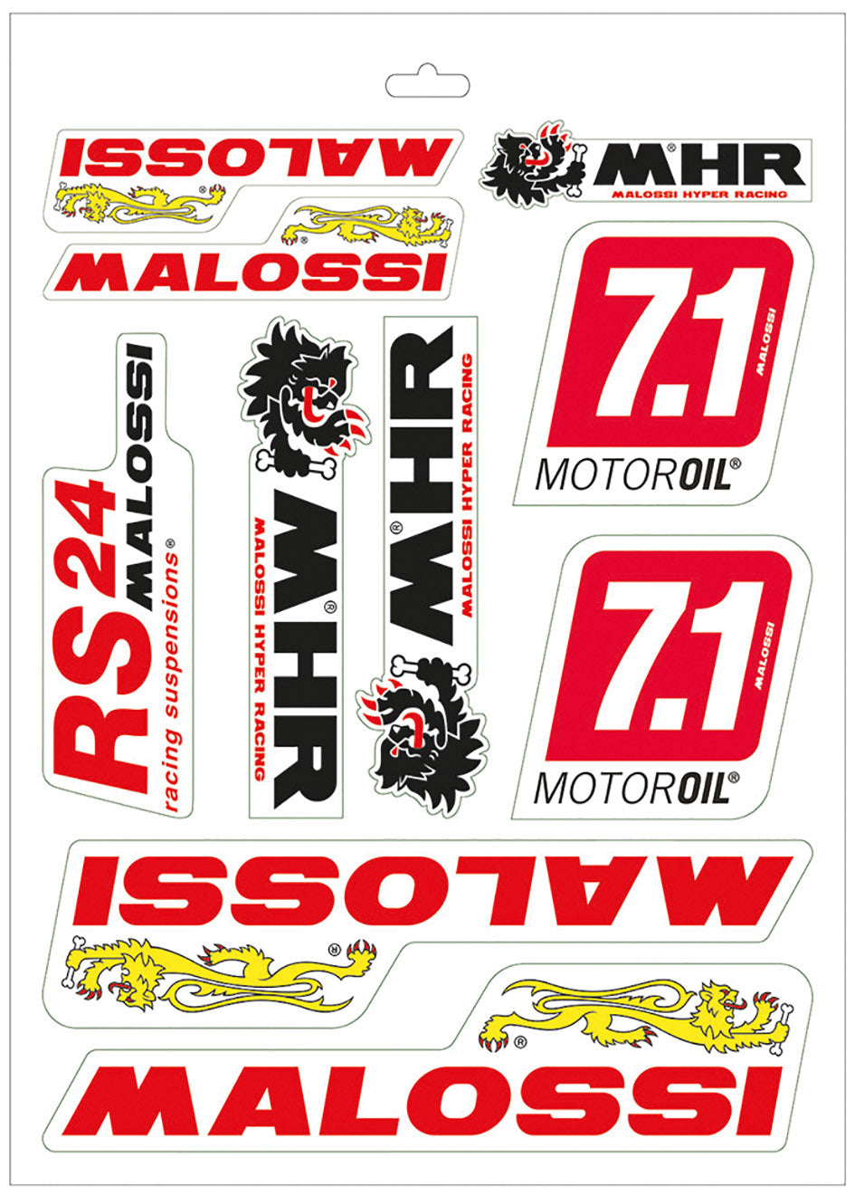 Kit adesivi Malossi cm 24,7 x 35 (25 pz.) 339780