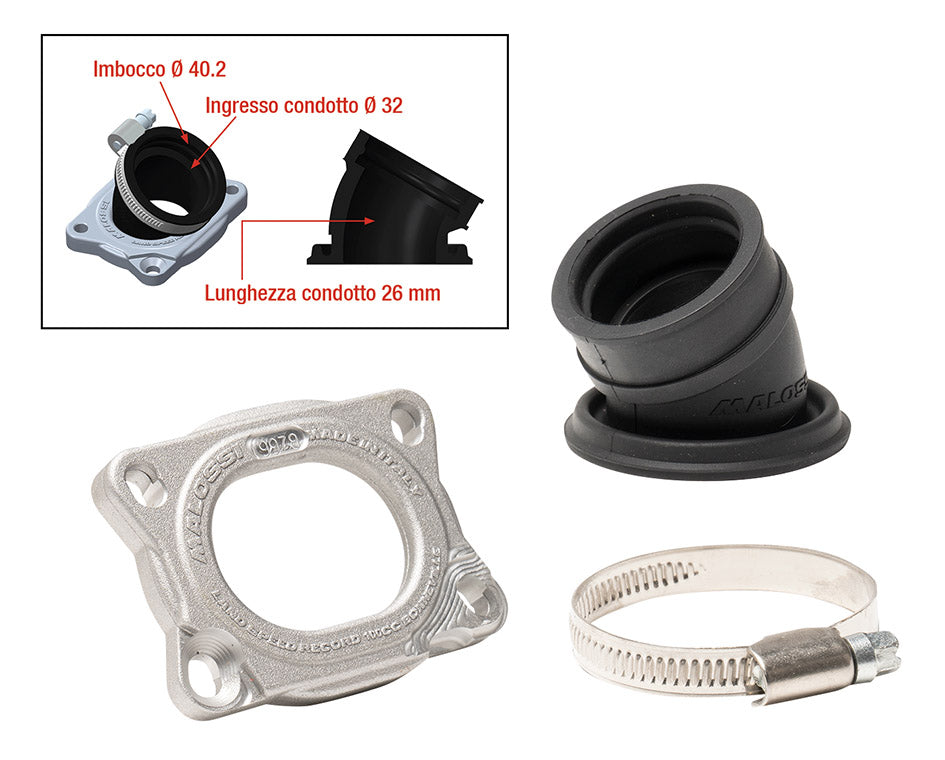 Collettore Malossi Ø 40,2 MHR 360° Am6 APRILIA BETA CPI FANTIC MOTOR HM 2019979
