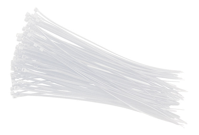 Fascette in nylon bianche 2,5mm x 200mm (100 pz.) C4 420050