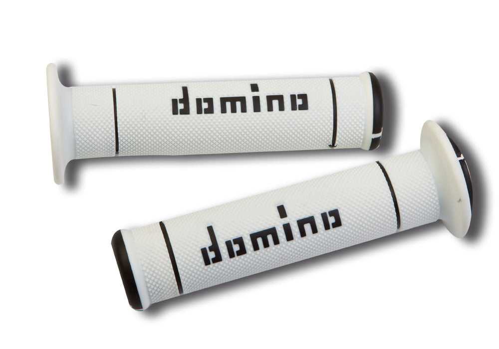 Manopole Domino Trial bianco/nero GRIPS 032