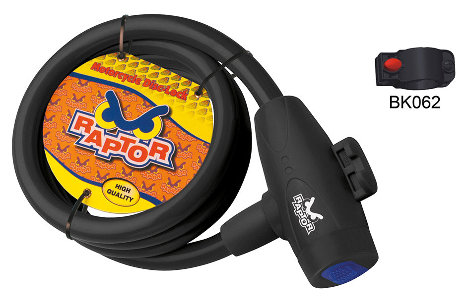 Cavo a spirale Ø 12x1500 nero Raptor TY 582N