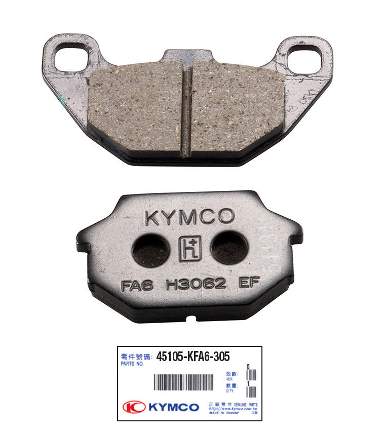 Cp. pastiglie freno Agility 50 R16'' ant. Kymco SYM AGILITY R16 50 MXU 50 BP 139