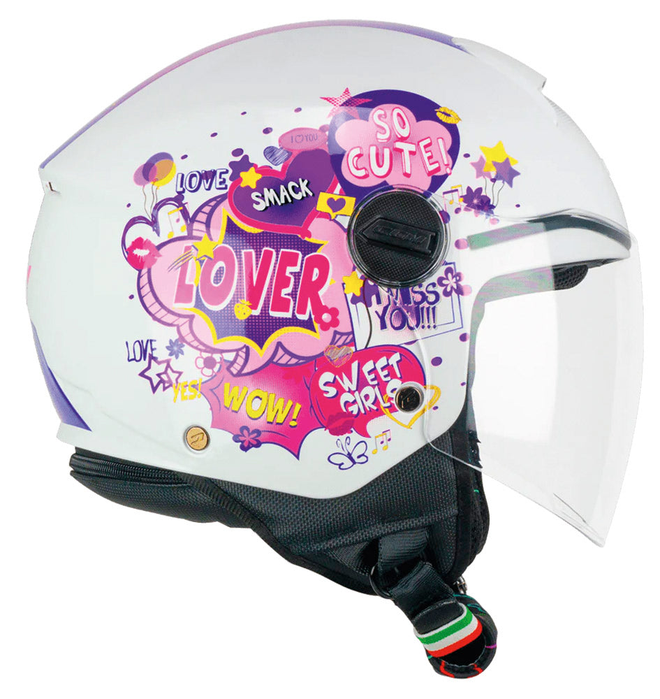 Casco Cgm Mini Comics Fucsia Bianco L 442494