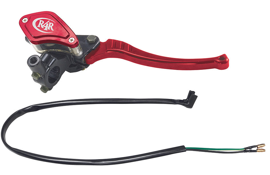 Pompa freno ant. universale DX nero/rosso R4Racing 341040