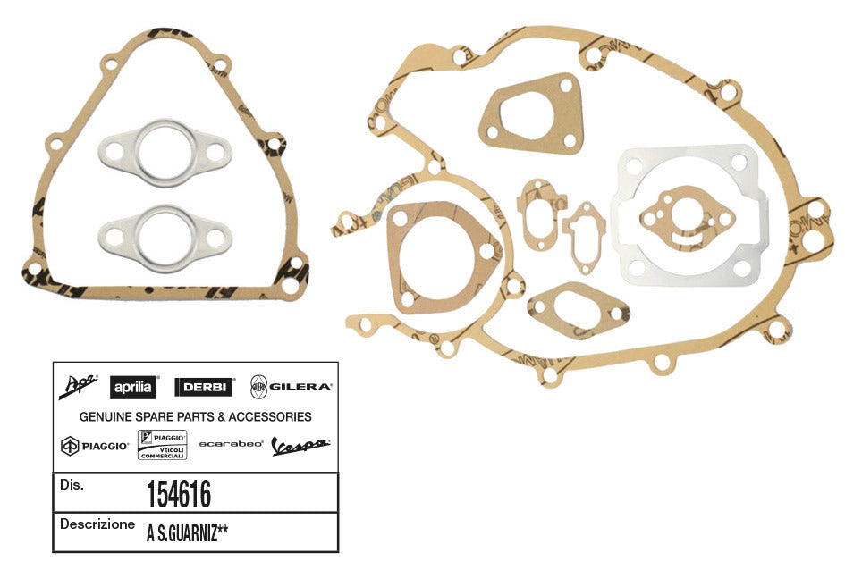 Serie guarnizioni motore Vespa PK - XL Piaggio FL 50 PK 50 PK XL 50 1990 154616