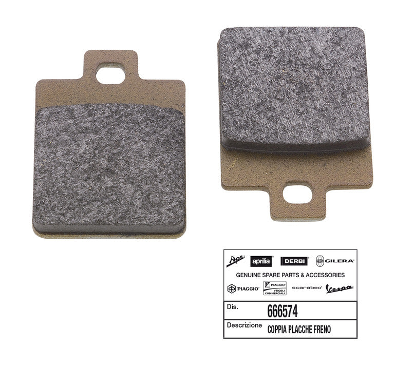 Cp. pastiglie freno (Heng Tong) Liberty, Zip, Vespa ant. Piaggio BENELLI 666574