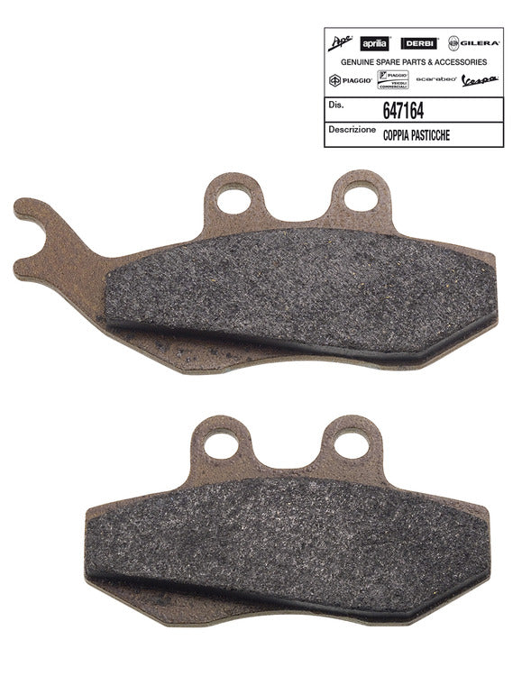 Cp. pastiglie freno Runner 125,180 2T/4T ant. Piaggio APRILIA BENELLI HM 647164