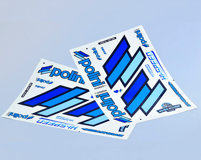 Polini Stickers Team Polini Scooter Blu - codice 225.030