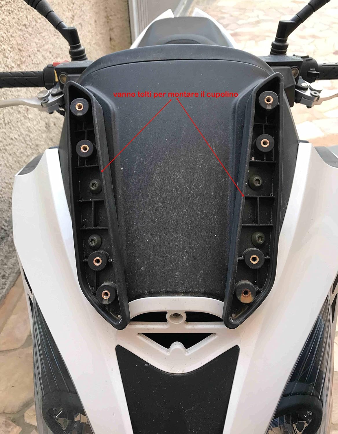 CUPOLINO FUMÈ scuro KYMCO XCITING 300-500 2009-2014 e 400 2013 in poi modello 2 fanali FACO.28340