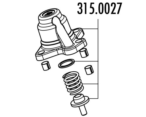 Polini Coperchio Regolatore X Testa Iniez. - codice 315.0027