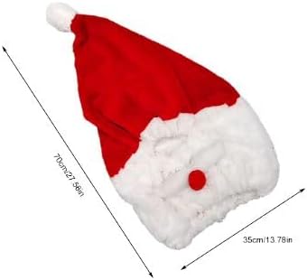 Copri Casco Helmets Copricapo Natalizio per Motociclisti, Cappello da Babbo Natale in Tessuto Morbido, Rosso, Accessorio per Feste|B0DMT716CW