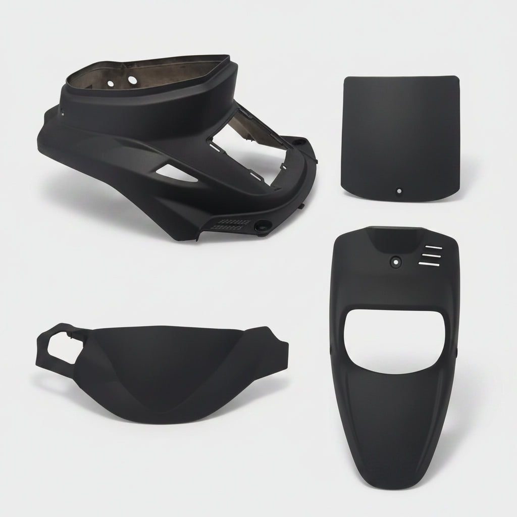 KIT CARENE 4PZ SPIRIT NERO OPACO DAL 1991 AL 2003 MATTE BLACK