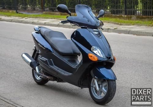 PARABREZZA SOLO LASTRA COMPATIBILE CON MBK SKYLINER 125/150cc 2001 COMPATIBILE CON YAMAHA MAJESTY 125/150/180cc 2001 ART.22246 ALTO 710mm LARGO 795mm LASTRA con fori di attacco distanza 90mm|B0DJKWHN9K