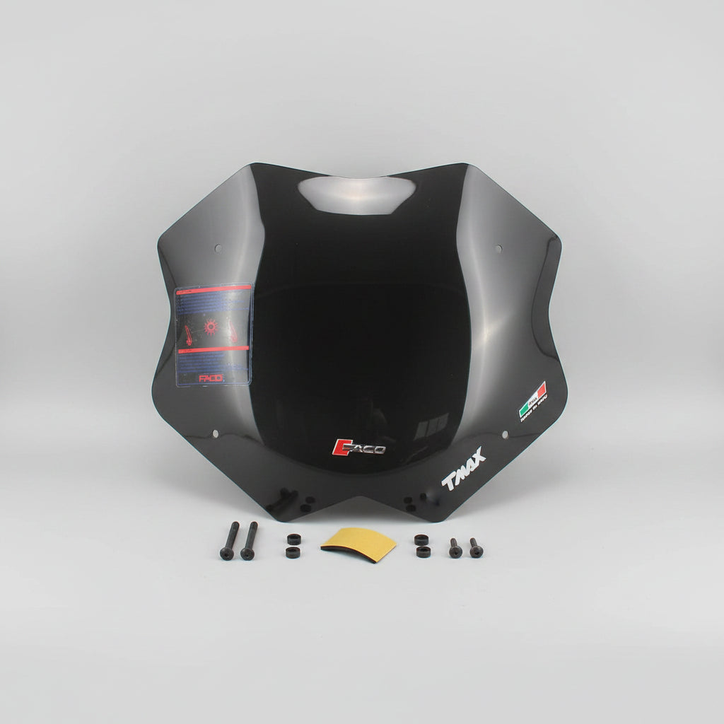 CUPOLINO FUME' basso COMPATIBILE CON YAMAHA T-MAX 530 2012 in avanti cod.28065 ALTO 350 mm LARGO 450 mm 1 LASTRA 1 KIT ATTACCHI|B0DJNZMSF5