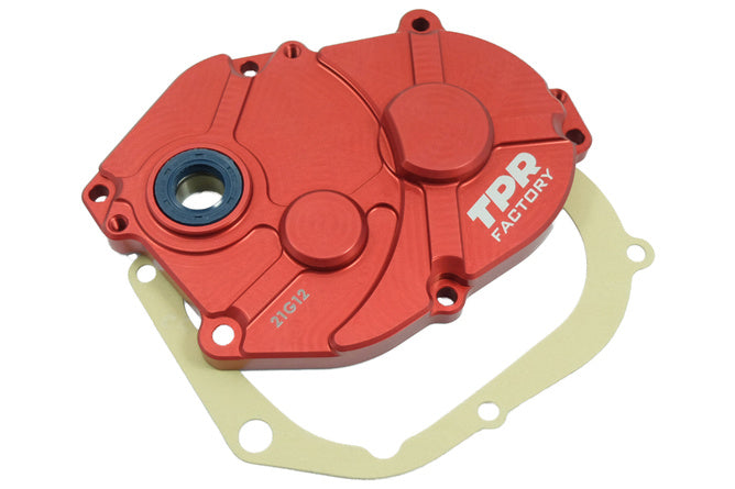 Coperchio ingranaggi TPR Factory alu CNC rosso Minarelli