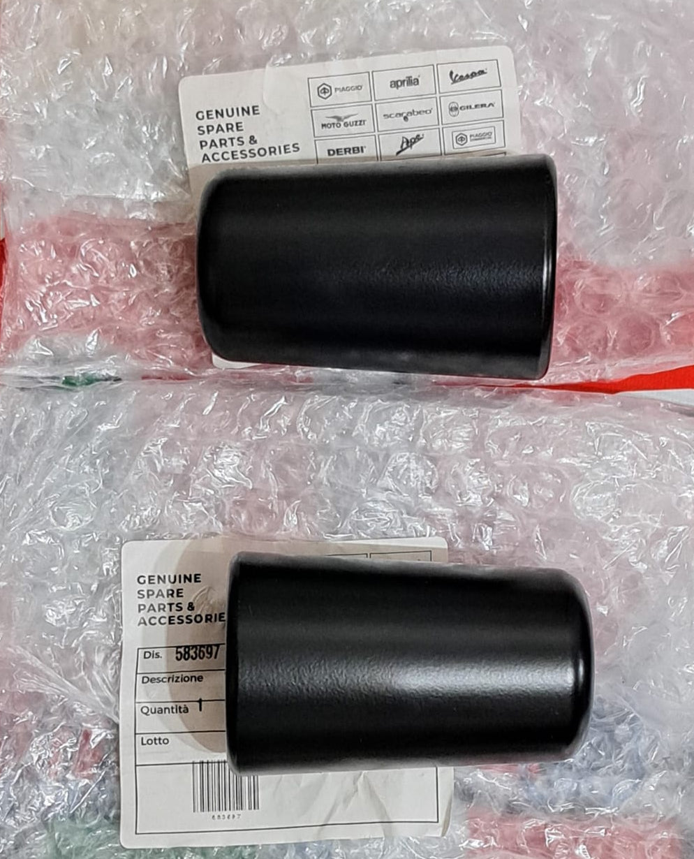coppia Terminali Manubrio Bilancieri Contrappesi Nero 590g Piaggio Beverly 300 400 HPE 2021-2024 RIFERIMENTO ORIGINALE : 583697 X2