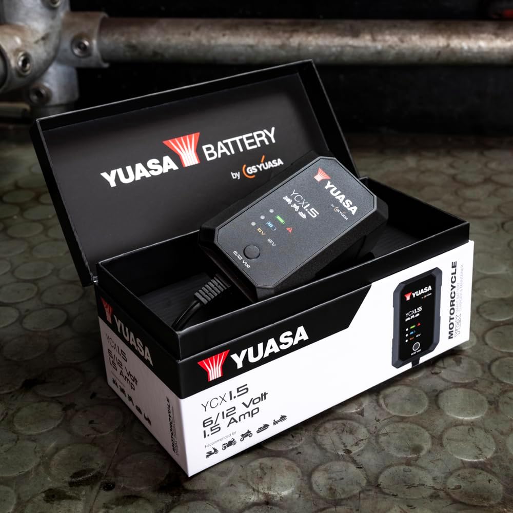 MANTENITORE DI CARICA BATTERIE YUASA YCX 1.5 6V/12V 1,5A CAPACITA 30 AH
