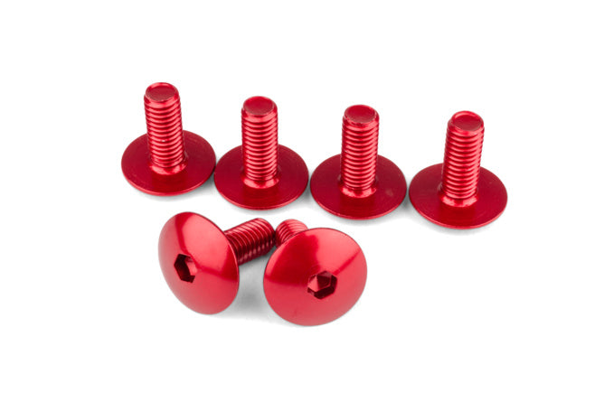 Viti Carena STR8 alluminio M6x15 rosso (x6)