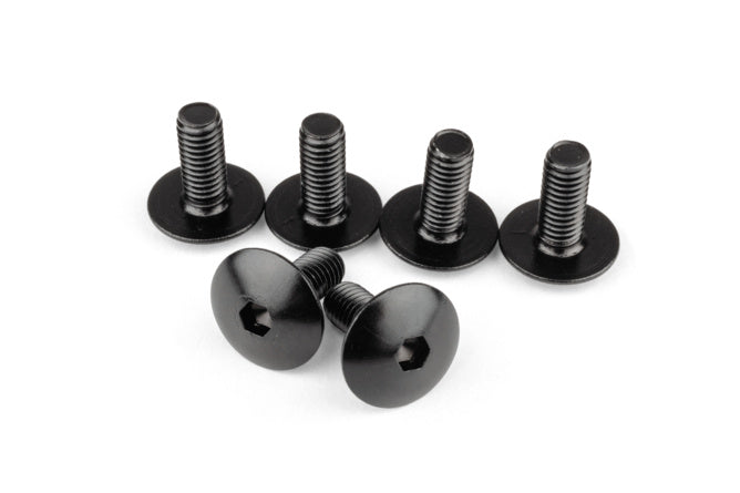 Viti Carena STR8 alluminio M6x15 nero (x6)
