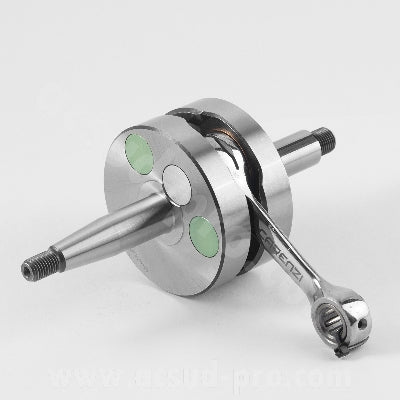 ALBERO MOTORE TOP QUALITY CARENZI RACING EVOLUTION MINARELLI AM6/ BETA 50 RR / MBK 50 X-POWER / YAMAHA 50 TZR / PEUGEOT 50 XPS / RIEJU 50 RS  16000g / m (SPALLE PIENE) biella 85 mm (MADE IN EUROPA )