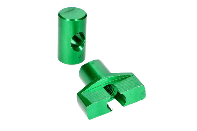 Set regolatore cavo freno M6 alluminio verde