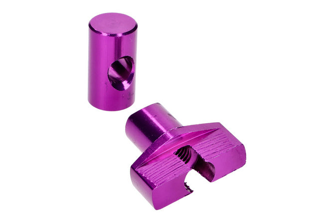 Set regolatore cavo freno M6 alluminio viola