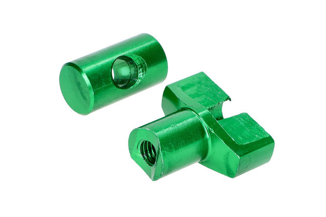 Set regolatore cavo freno M6 alluminio verde