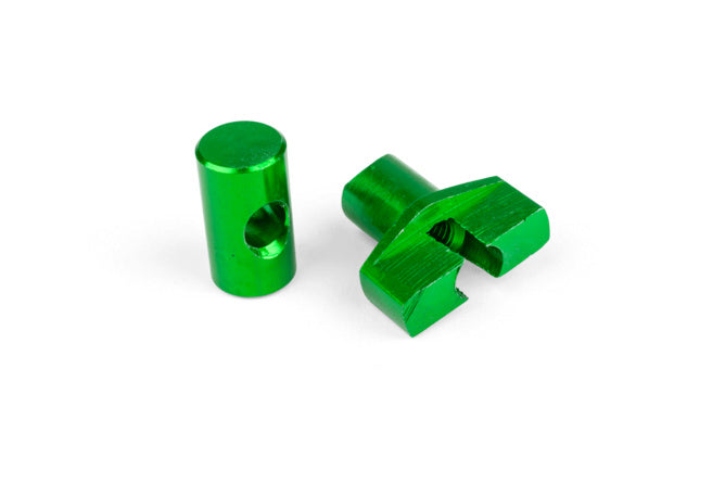 Set regolatore cavo freno M6 alluminio verde