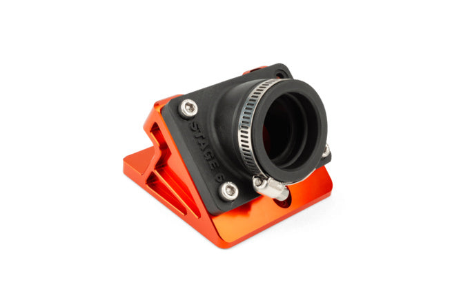 Collettore Aspirazione + Rialzo 35mm PWK / VHST Stage6 R/T Minarelli oriz. Arancione