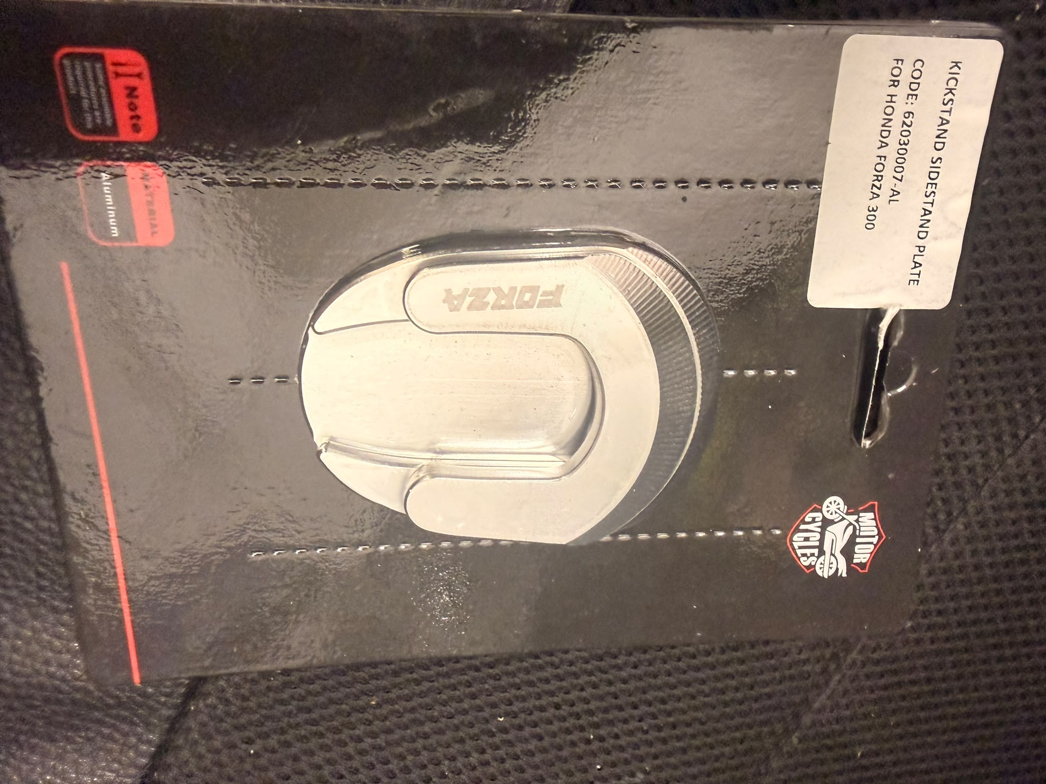 ispezione piastra basetta cavalletto laterale Honda Forza 125 300 350 vari colori