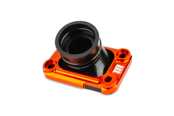 Collettore aspirazione con piastra Motoforce Racing AM6 / Derbi Arancione