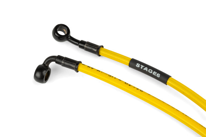 Tubo Freno Stage6 110cm 90 ° + 25 ° dorato