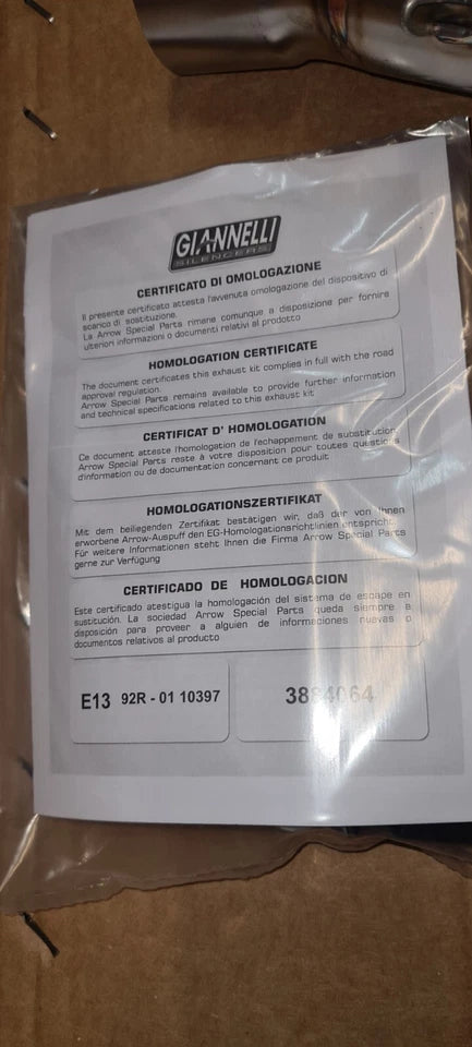 MARMITTA SCARICO GIANNELLI DARK YAMAHA T-TMAX TMAX 500 2008-2009-2010-2011
