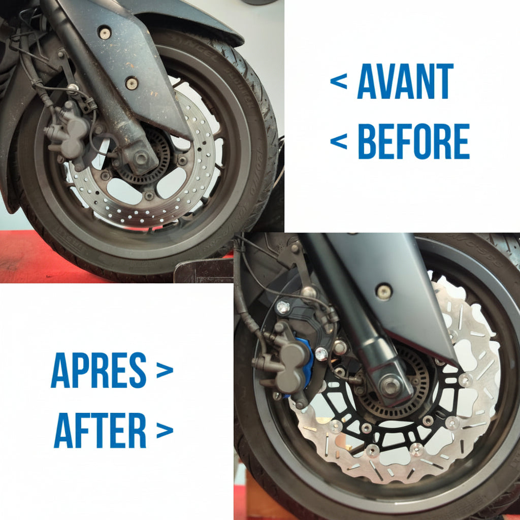 Disco Freno Anteriore 300 mm + Adattatore Yamaha XMax 125 300 2017/2025 RM-MAX