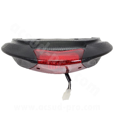 Maniglia di sostegno passeggero con luce adattiva per Piaggio Zip 50-125cc 2000-2024, nera - (OEM: 575407000C)