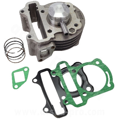 CILINDRO TNT KIT PEUGEOT PEUGEOT 50 KISBEE 4T 2021, DJANGO 4T EFI   (DIAM 39MM - PISTONE SPINOTTO 10MM) ( OEM: 807318 )  