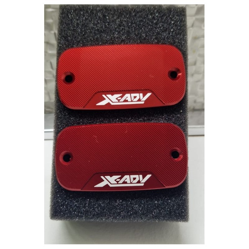 77280034 ONE COPPIA COPERCHIO POMPA FRENO ROSSO  HONDA XADV 750