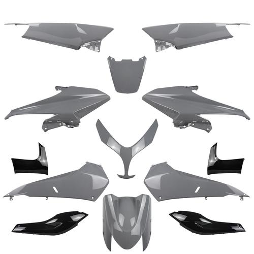 KIT CARENE CARENA PLASTICHE NERO LUCID YAMAHA TMAX T-MAX 500 2008-2009-2010-2011