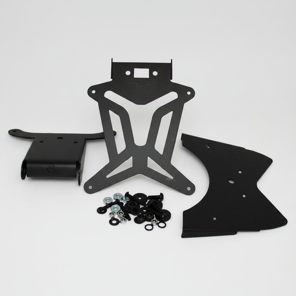 Portatarga regolabile con il Catadiotro e luce Targa Yamaha Tmax 500 2008/2011