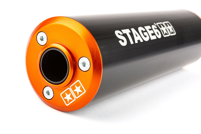 Scarico Stage6 Streetrace 80 - 90 AM6 Arancione / Nero